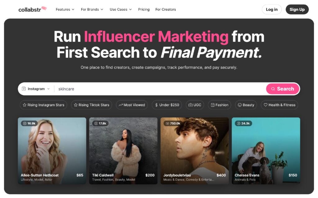 microinfluencerscollabstrinfluencer The Altegio Times Collabstr influencer marketplace home page