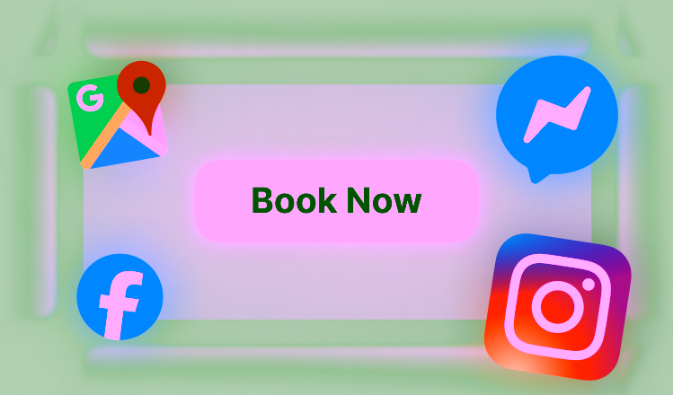 Графіка з іконками соціальних мереж та кнопкою 'Замовити зараз'.