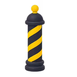 Icon: a barber pole