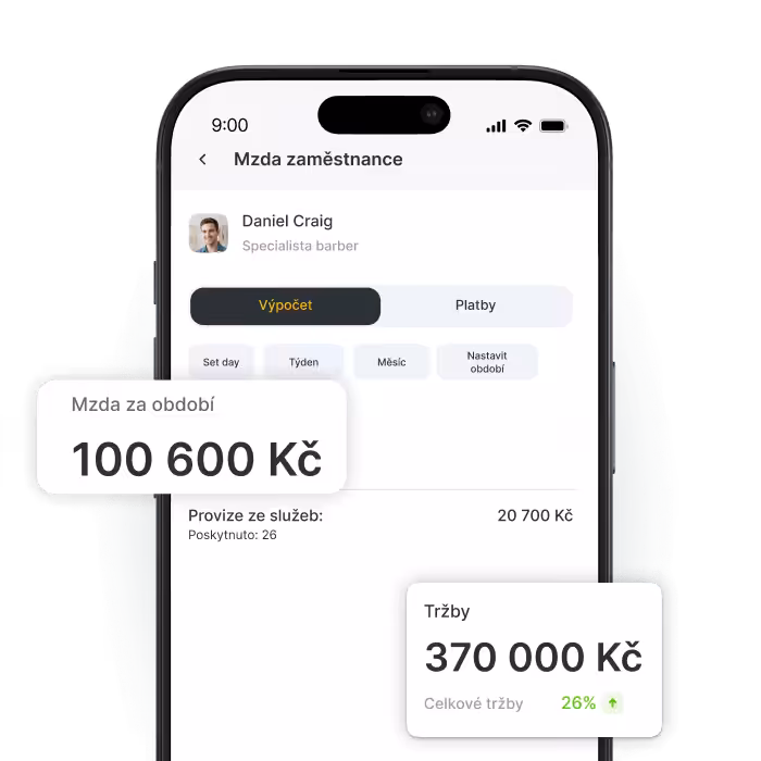 mobile salary dashboard on a smartphone showing daniel craig&aposs earnings period pay 4157 € total income 15290 € with calculation tab active | altegio | altegio